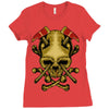 skull axe Ladies Fitted T-Shirt