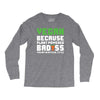 Vegan Because Plant Powered Badass Long Sleeve Shirts