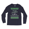 merry christmas ugly christmas sweater Long Sleeve Shirts
