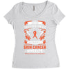 Never Underestimate the Strength of a Skin Cancer Warrior Women's Triblend Scoop T-shirt