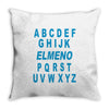 alphabet abc elemno Throw Pillow