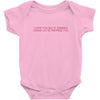 i love you but if zombies cgase us i'm tripping you Baby Bodysuit