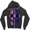 iceland till i die Zipper Hoodie