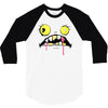 halloween face 3/4 Sleeve Shirt