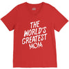 The World's Greatest Mom V-Neck Tee