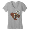 zombie ardilla Women's V-Neck T-Shirt