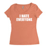 i hate everyone Women's Triblend Scoop T-shirt