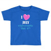 i love july especially the 4th Toddler T-shirt