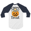 halloween pug 3/4 Sleeve Shirt