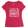 coffee or donuts Women's Triblend Scoop T-shirt
