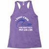 I Don't Care How Many Miles Per Gallon Racerback Tank