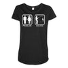 fishing   problem solved mens funny Maternity Scoop Neck T-shirt