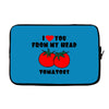 from my head tomatoes Laptop sleeve