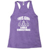 this girl loves christmas Racerback Tank