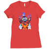 ghostly halloween Ladies Fitted T-Shirt
