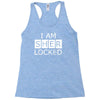 i am sherlocked Racerback Tank