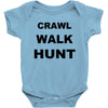 crawl walk hunt Baby Bodysuit