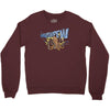 octopus with bubble gun goes pewpew Crewneck Sweatshirt