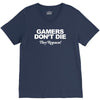 gamers don't die they respawn V-Neck Tee