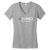 100x or gtfo bitmex edition white logo Women's V-Neck T-Shirt