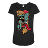 old skul dude Maternity Scoop Neck T-shirt