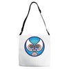 lucha libre   blue Adjustable Strap Totes