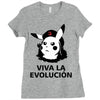 viva la evolucion Ladies Fitted T-Shirt