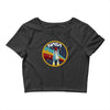 Nasa  Blue White Yellow Color Crop Top