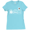 eat sleep archery Ladies Fitted T-Shirt