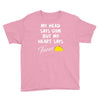 my head says gym but my heart say tacos Youth Tee