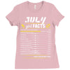 July Girl Facts Cancer Ladies Fitted T-Shirt