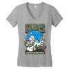 anti dauphin violeurs Women's V-Neck T-Shirt