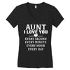 I Love You Aunt Women's V-Neck T-Shirt