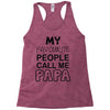 fathers day papa's Racerback Tank