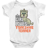 This Girl Loves Yorkshire Terriers Baby Onesie