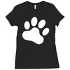 paw sticker vinyl decal Ladies Fitted T-Shirt