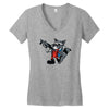 rocket vintage cartoon style Women's V-Neck T-Shirt