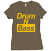 drum n bass birthday music Ladies Fitted T-Shirt
