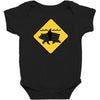 bear shark Baby Bodysuit