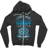 I Don't Need Therapy Just to Do Ballooning Zipper Hoodie
