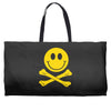 smiley pirate skull and crossbones Weekender Totes