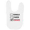 too busy playing fortnite (black) Baby Bibs