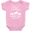 chill hungry wolf Baby Bodysuit