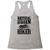 natural born biker Racerback Tank