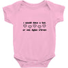 i would date u but u r not dylan o'brien Baby Onesie