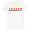 funny t shirt sarcasm is one of the services i offer rude tee offensiv Ladies Fitted T-Shirt