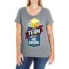 drinking beer Ladies Curvy T-Shirt