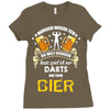 personalisierte darts spieler Ladies Fitted T-Shirt