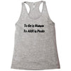 to err is human funny t shirt pirate humor parody s 3xl Racerback Tank