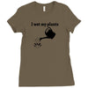 i wet my plants Ladies Fitted T-Shirt